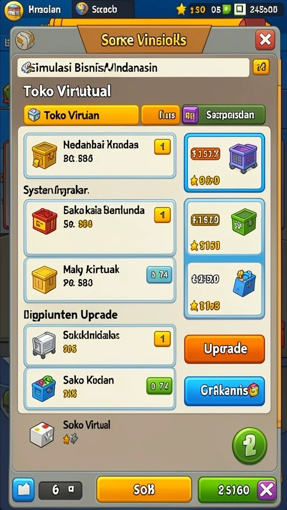 Tampilan antarmuka yang menarik dan user-friendly.