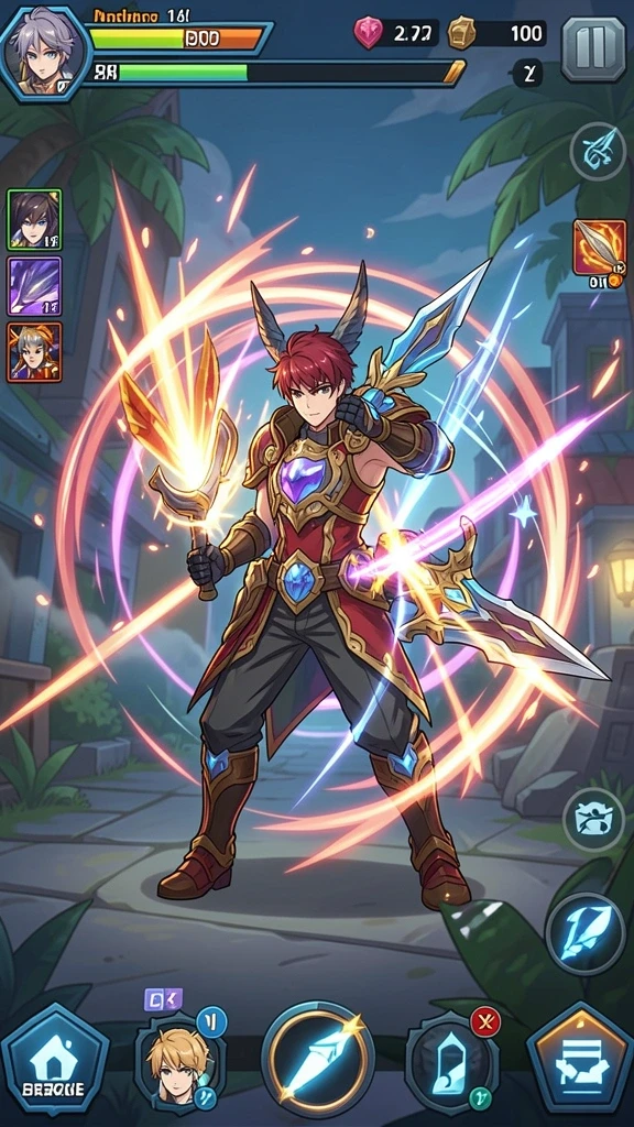 Gambar tampilan awal game API36 yang menarik.