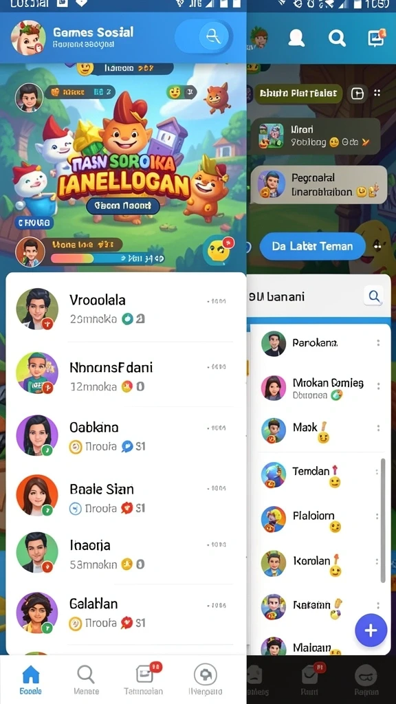 Tangkapan layar dari mode multiplayer yang seru.