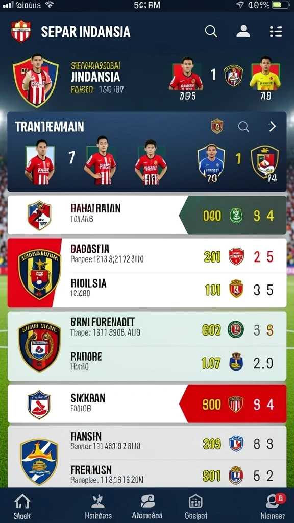 Tampilan menarik dengan berbagai pilihan permainan.