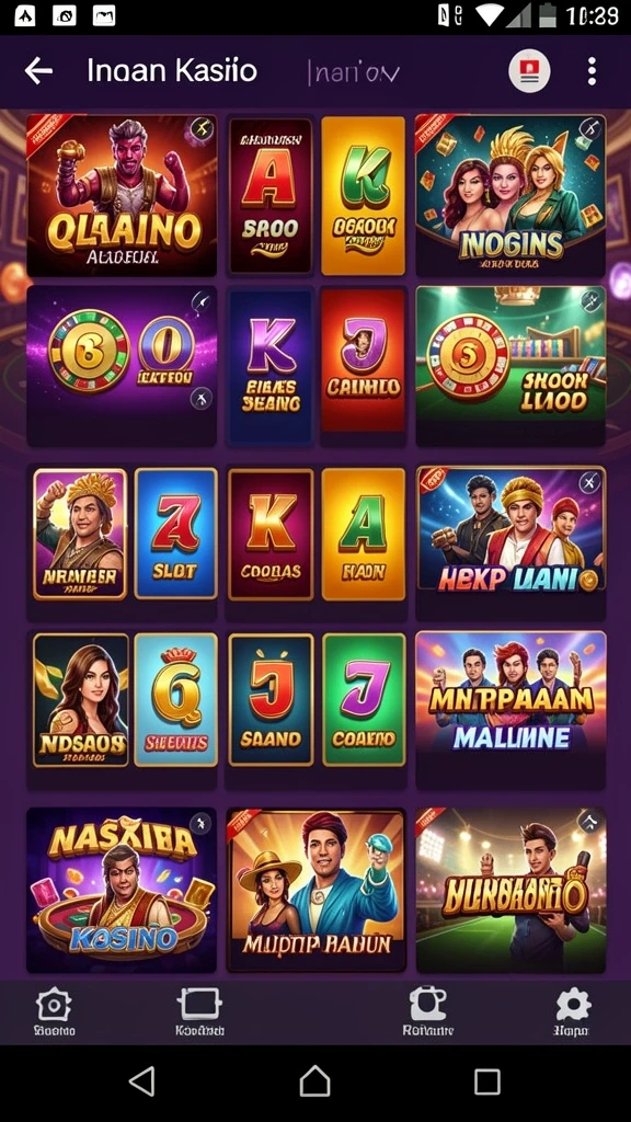 Screenshot dari turnamen yang sedang berlangsung di dalam aplikasi.
