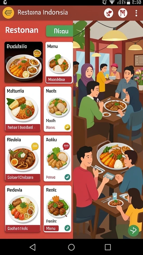 Tampilan antarmuka yang ramah pengguna.