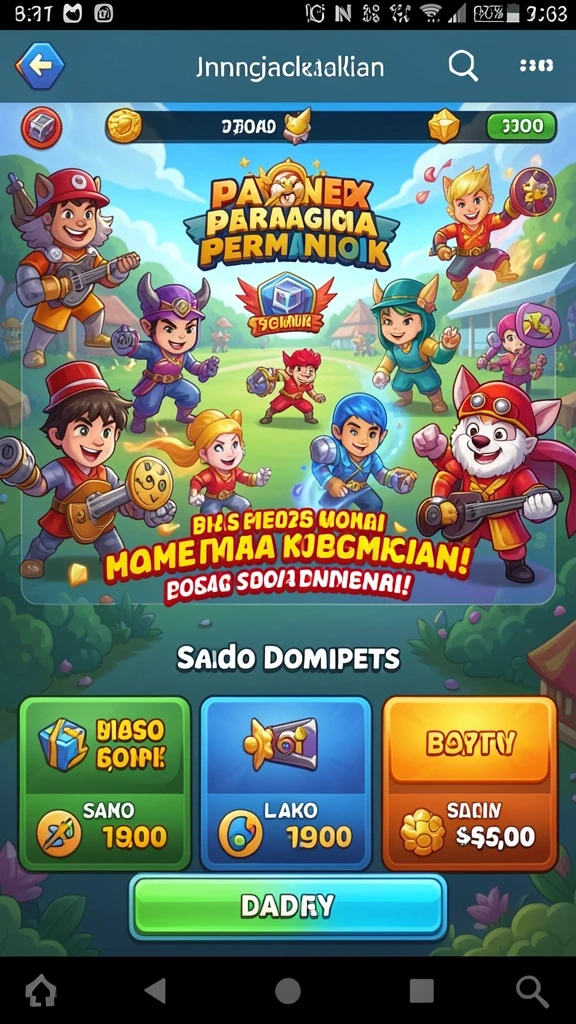 Tampilan awal aplikasi GRANDBET88 yang menarik.