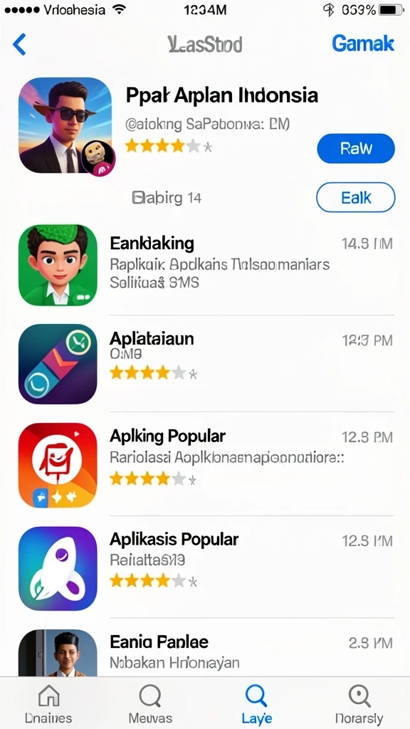 Dashboard permainan yang mudah digunakan.