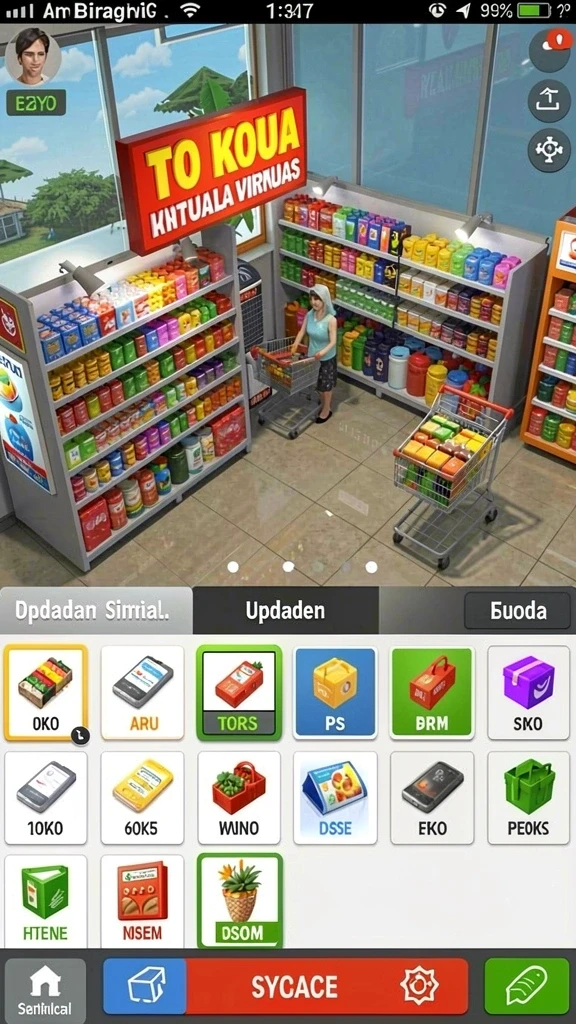 Level baru yang meningkatkan tantangan permainan.