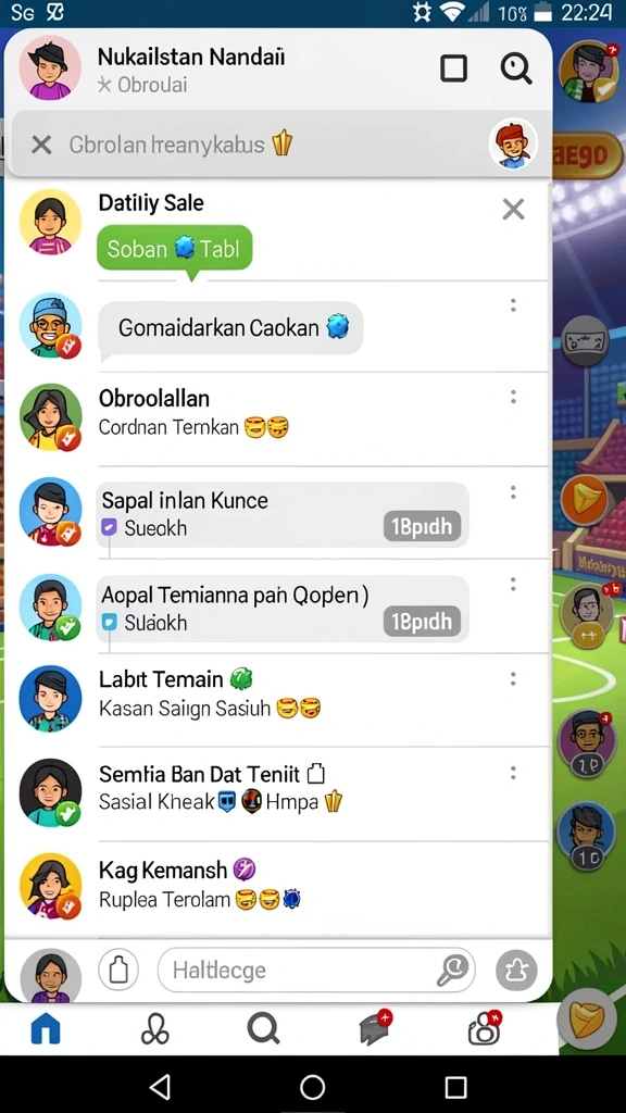 Tampilan menu utama yang menarik dan pengguna-friendly.