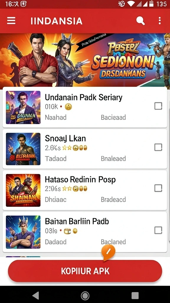 Tampilan antarmuka MERDEKAWIN yang user-friendly.