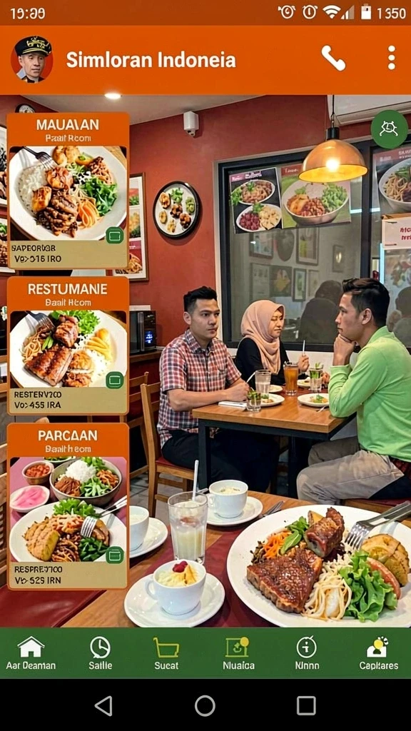 Tampilan awal yang menarik dan menggugah selera.