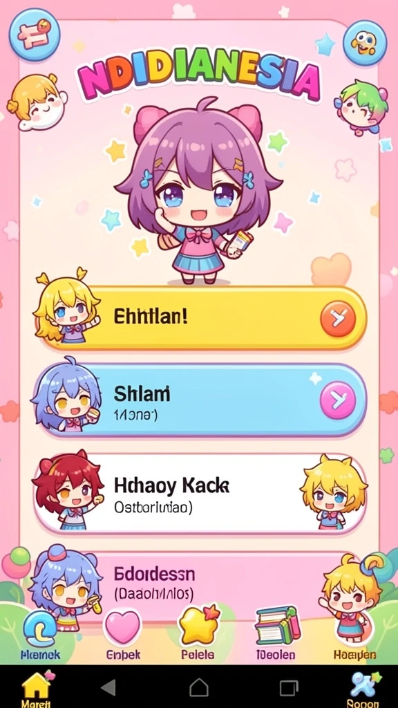Screenshot menunjukkan tampilan awal permainan yang menarik.