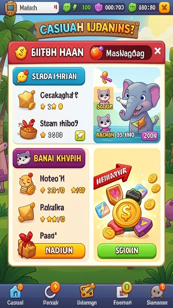 Tampilan awal yang menarik dan intuitif.