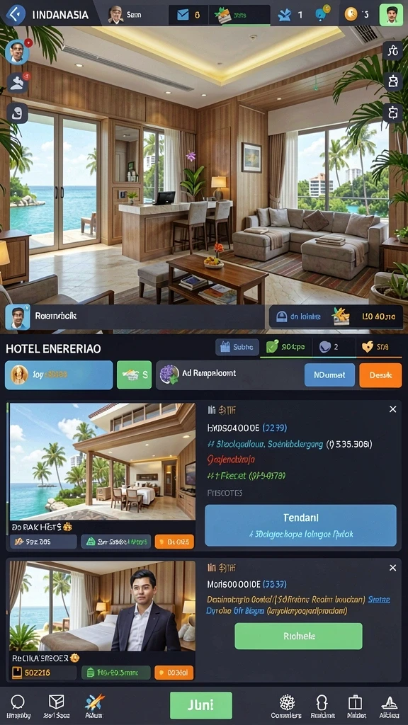 Screenshot menunjukkan peta dunia yang luas untuk dijelajahi.