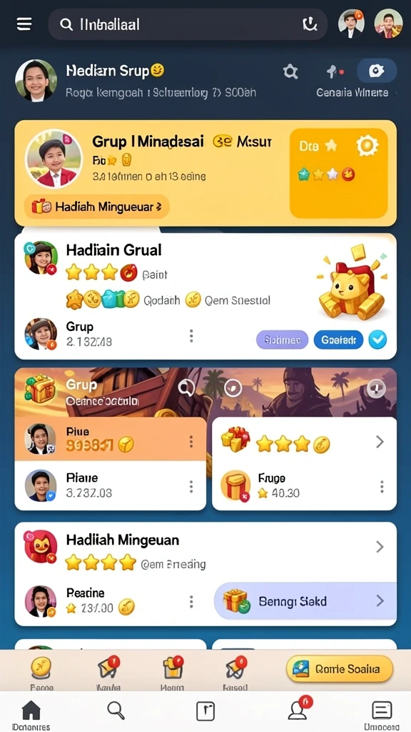 Beragam pilihan permainan yang membuat tidak bosan.