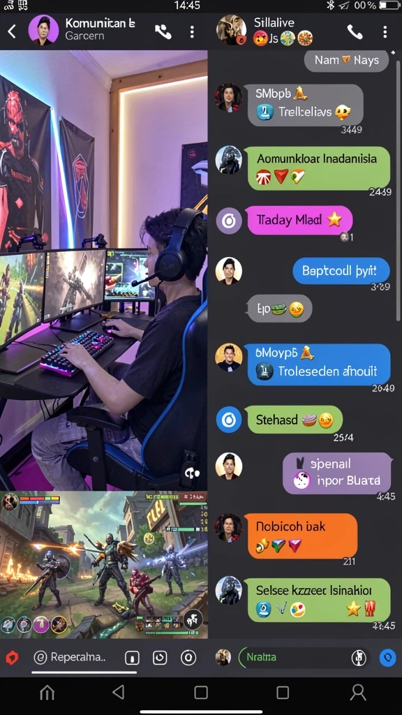 Screenshot menunjukkan karakter dengan kemampuan unik.