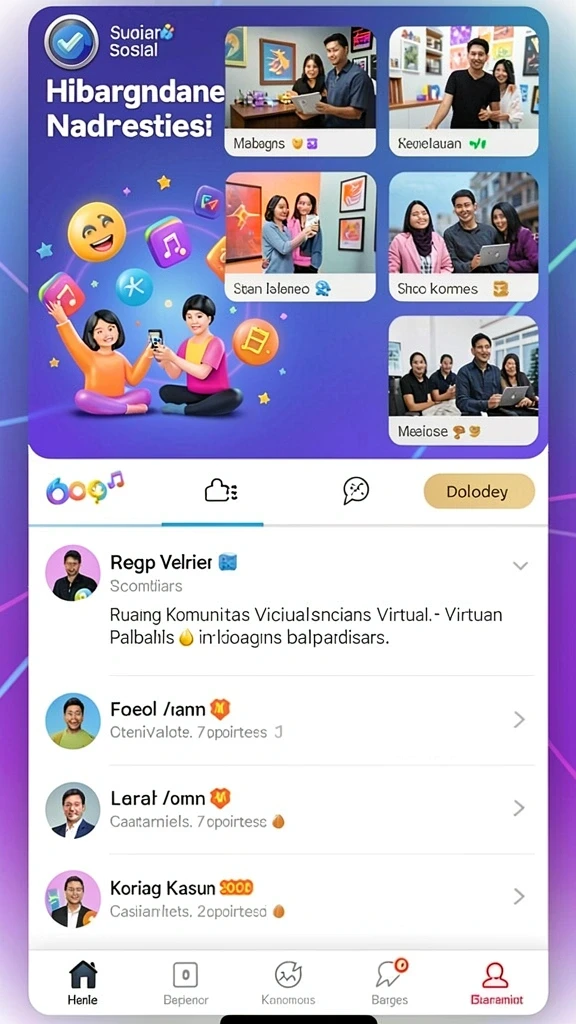 Fitur tantangan harian yang seru dan menguntungkan.