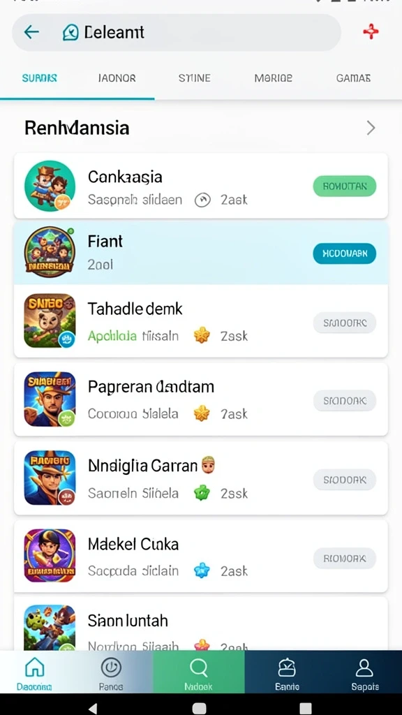 Screenshot aplikasi RUPIAHTOTO menampilkan antarmuka pengguna yang modern.