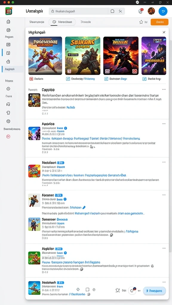Ragam permainan yang seru dan menantang.