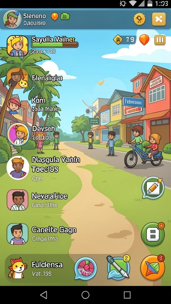 Tangkapan layar menampilkan karakter utama dalam aksi.
