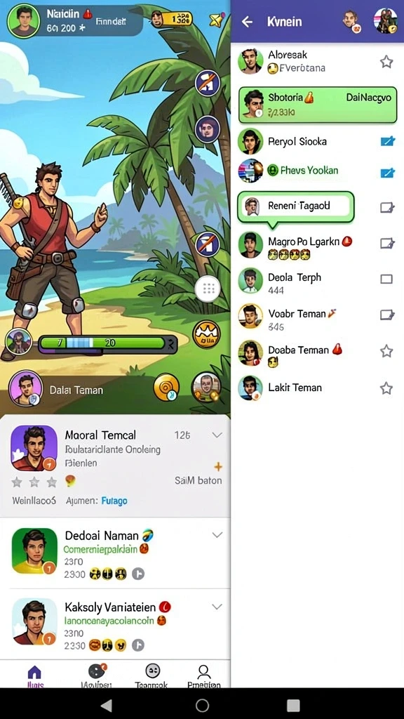 Tampilan awal game SPINGILA yang menarik.
