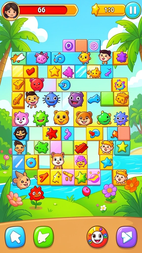 Tampilan awal game yang menarik dan mudah dinavigasi.