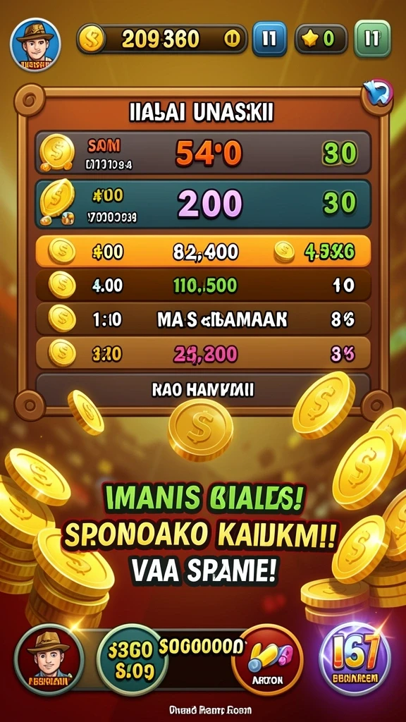 Karakter dan item permainan yang beragam.